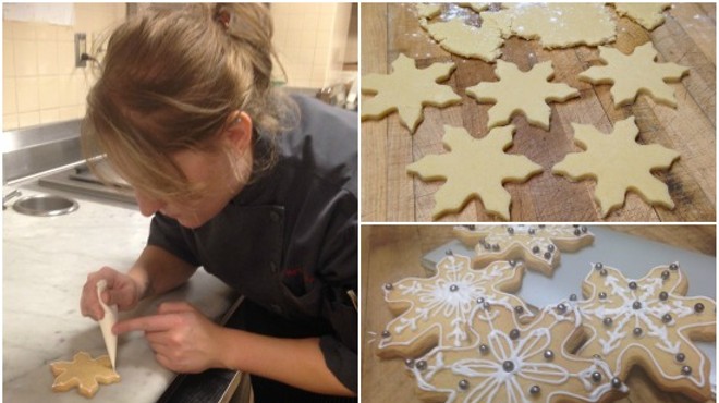 Chef Mary Boehne hard at work on Cielo's cookies. | Kelsey Power