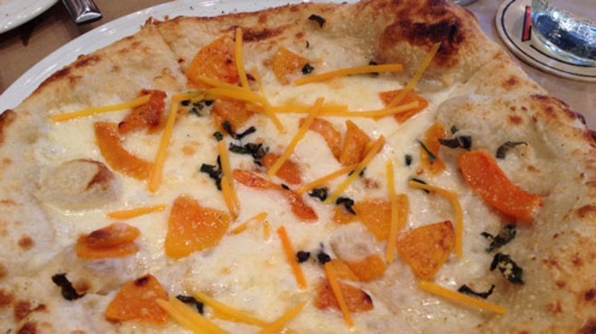 Butternut squash and sage pizza. | Nancy Stiles