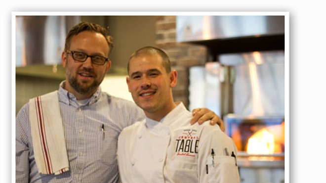 &nbsp;&nbsp;&nbsp;&nbsp;&nbsp;&nbsp;&nbsp;Executive chef Nick Martinkovic, right, with general manager Matt McGuire, will leave Central Table at the end of the month. | Mabel Suen