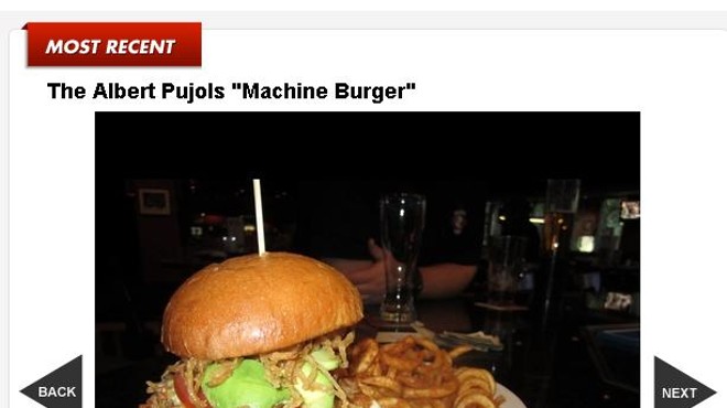 The Albert Pujols-inspired "Machine" burger