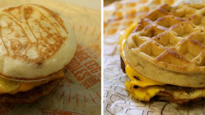 Fight Club Sandwich: Jack in the Box's Waffle Breakfast Sandwich vs. McDonald's McGriddle
