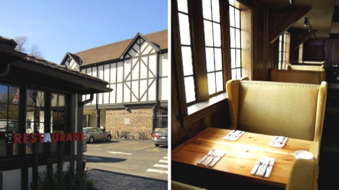 The exterior and interior of the newly remodeled Restaurant at the Cheshire.
