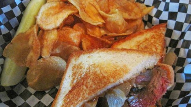 The beef brisket sandwich at Mile 277 Tap & Grill