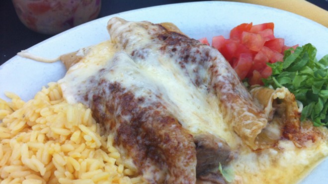 Guess Where I'm Eating these Enchiladas and Win $25 to Momos Ouzaria Taverna [Updated]!