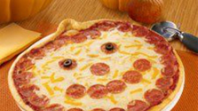 The Jack-O-Lantern pizza: It's very real.