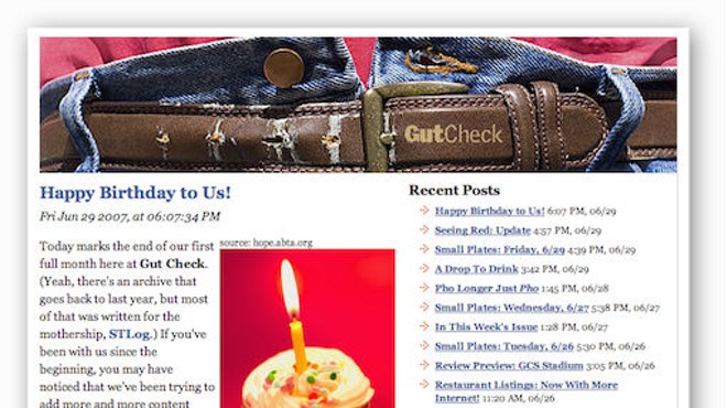 Gut Check Turns Six, Old Enough to be Embarrassed by a Baby Photo