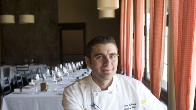 Josh Galliano: Normally of Monarch, he served as chef for last night's Patron Secret Dining Society at Busch Stadium.