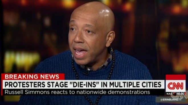 Russell Simmons during his CNN interview earlier this week.