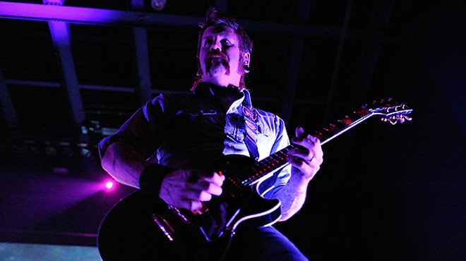 Mastodon's Bill Kelliher, October 13, 2009 at the Pageant. More photos here.