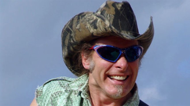 Nugent performs at a USO show in 2004 in Naples, Italy.