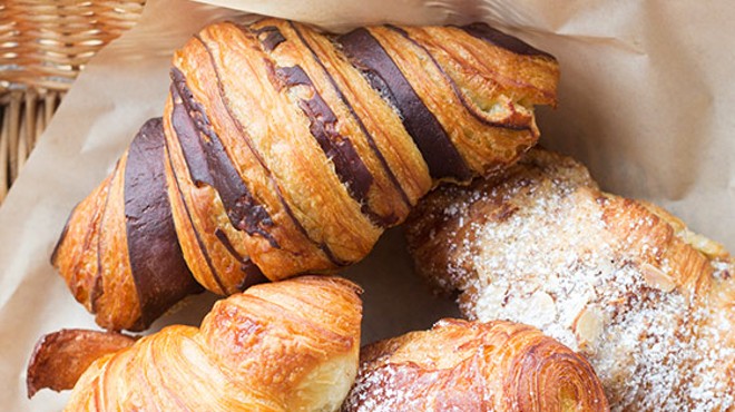 Croissants come in tiger, butter, pan au chocolate and almond options.