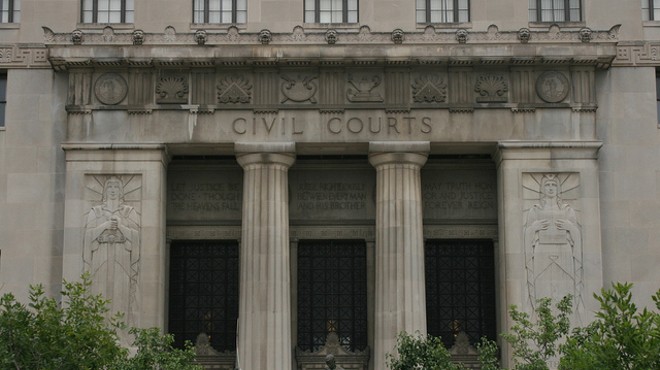St. Louis' civil courts are a big money maker — for lawyers and for local TV stations.