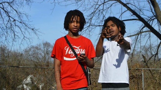Swagg Huncho (left) was killed on Sunday, just seven months after he and Lil Tay were featured in the Riverfront Times.