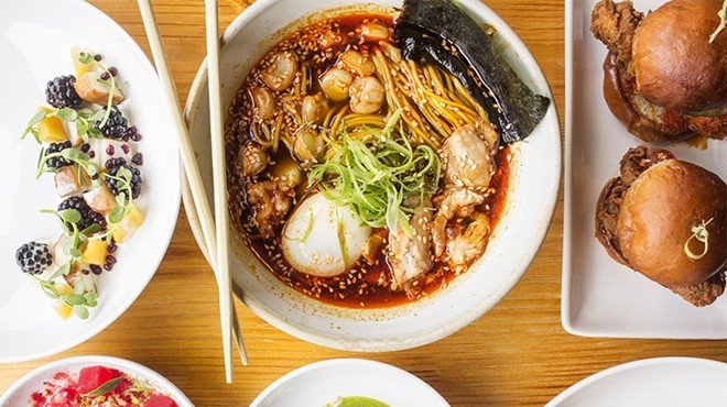 Vista's "pozole ramen" gives an Asian twist to the Mexican classic.