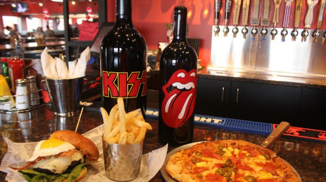 Rock & Brews serves American fare like pizzas, burgers, salads and wings.