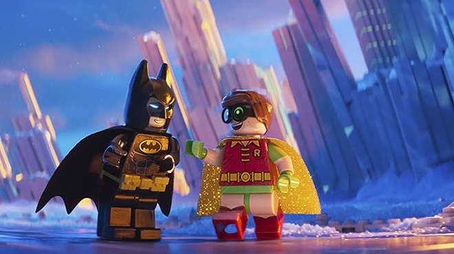 Batman (voice of Will Arnett) is a Lego dude on a mission.