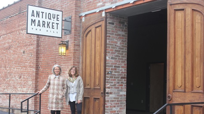 Carleen Kramer and Jennifer Pass are excited about the Hill Antique Market's opening next week.
