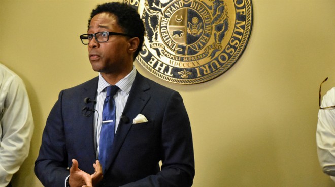 St. Louis Prosecuting Attorney Wesley Bell announces charges in the case.