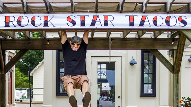 Co-owner Wil Pelly is living the rock star life at Rock Star Taco Shack.