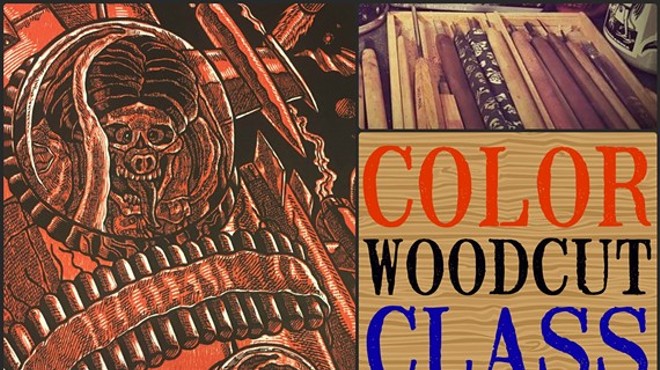 Color Woodcut with Tom Huck