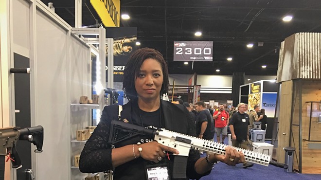Former Post-Dispatch freelance columnist Stacy Washington, shown here at at the recent NRA convention in Atlanta.