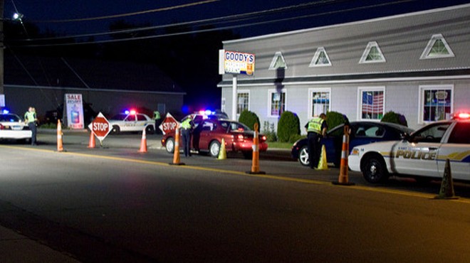 A sobriety checkpoint snares drivers.