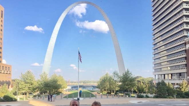 JD Edge, Beth Radtke and Bernie Walker took in the sights in St. Louis after U2 canceled its show at the Dome at America's Center.