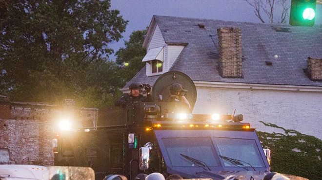 Police brought a heavy presence to a residential neighborhood after shooting Mansur Ball-Bey on August 19, 2015.