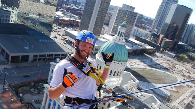 Over the Edge has been rappelling on the edge of St. Louis for eight years.