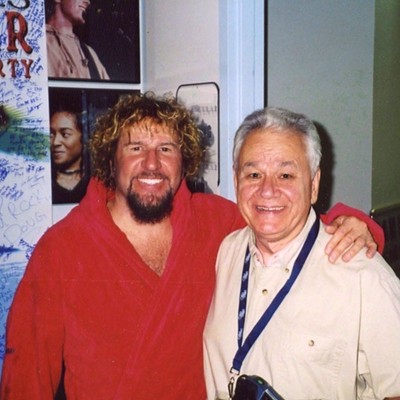 Sammy Hagar and Dick Richmond, author of the never-published The Long Road to Cabo.