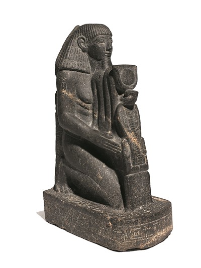 Senenmut, ca. 1478-1458 BCE. Granite. Brooklyn Museum, Charles Edwin Wilbour Fund, 67.68.