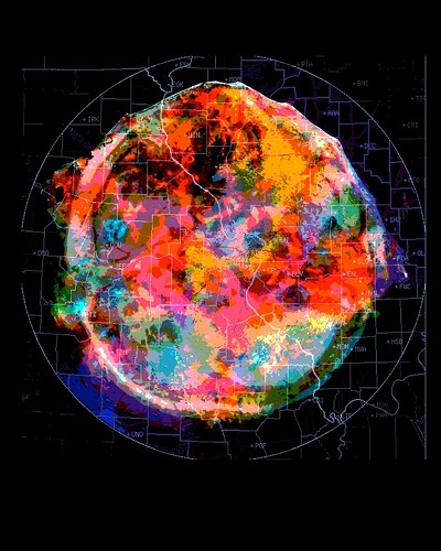 Radar brain scan (alternate), 2016, digital print, 12 inches in diameter