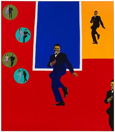 Rosalyn Drexler (American, b. 1926), Chubby Checker, 1964. Acrylic, oil, and paper collage on canvas, 75 x 65 1/4". Hirshhorn Museum and Sculpture Garden, Smithsonian Institution, Washington, DC, Gift of Joseph H. Hirshhorn, 1966. © 2017 Rosalyn Drexler / Artists Rights Society (ARS), New York.