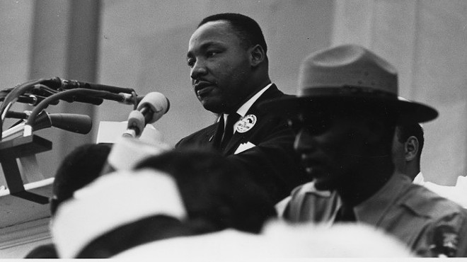 Dr. Martin Luther King Jr. in 1963 at the Civil Rights March on Washington, D.C.