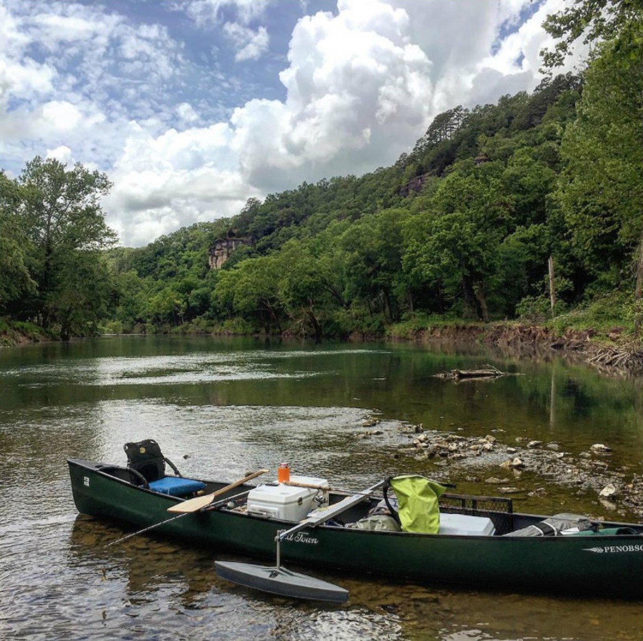 Big Piney River
Texas, Howell, Phelps and Pulaski County, MO
The biggest tributary of the Gasconade River, the Big Piney is a great place for fishing. In the upper and middle reaches you'll also have a great view, with limestone bluffs topped with pine trees. Photo courtesy of Instagram / kbarncord.