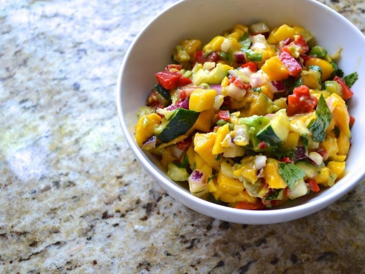 The Ostercamps
Instagram: newlywedchefs
Blog: thenewlywedchefs.com
This husband and wife duo has an entire blog devoted to "keeping a fresh outlook on life, love, and food." This photo features their mango salsa. Photo courtesy of Instagram / newlywedchefs.