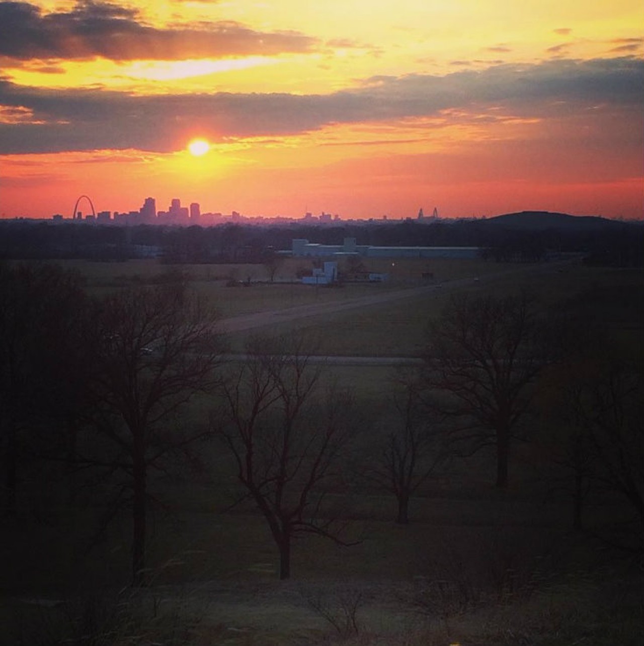 In addition to a history lesson, you'll get an unexpected bonus at Cahokia Mounds -- a neat view of the St. Louis skyline off in the distance. It will make the trip up the stairs of Monks Mound totally worth it. Photo courtesy of Instagram / lizafarr.