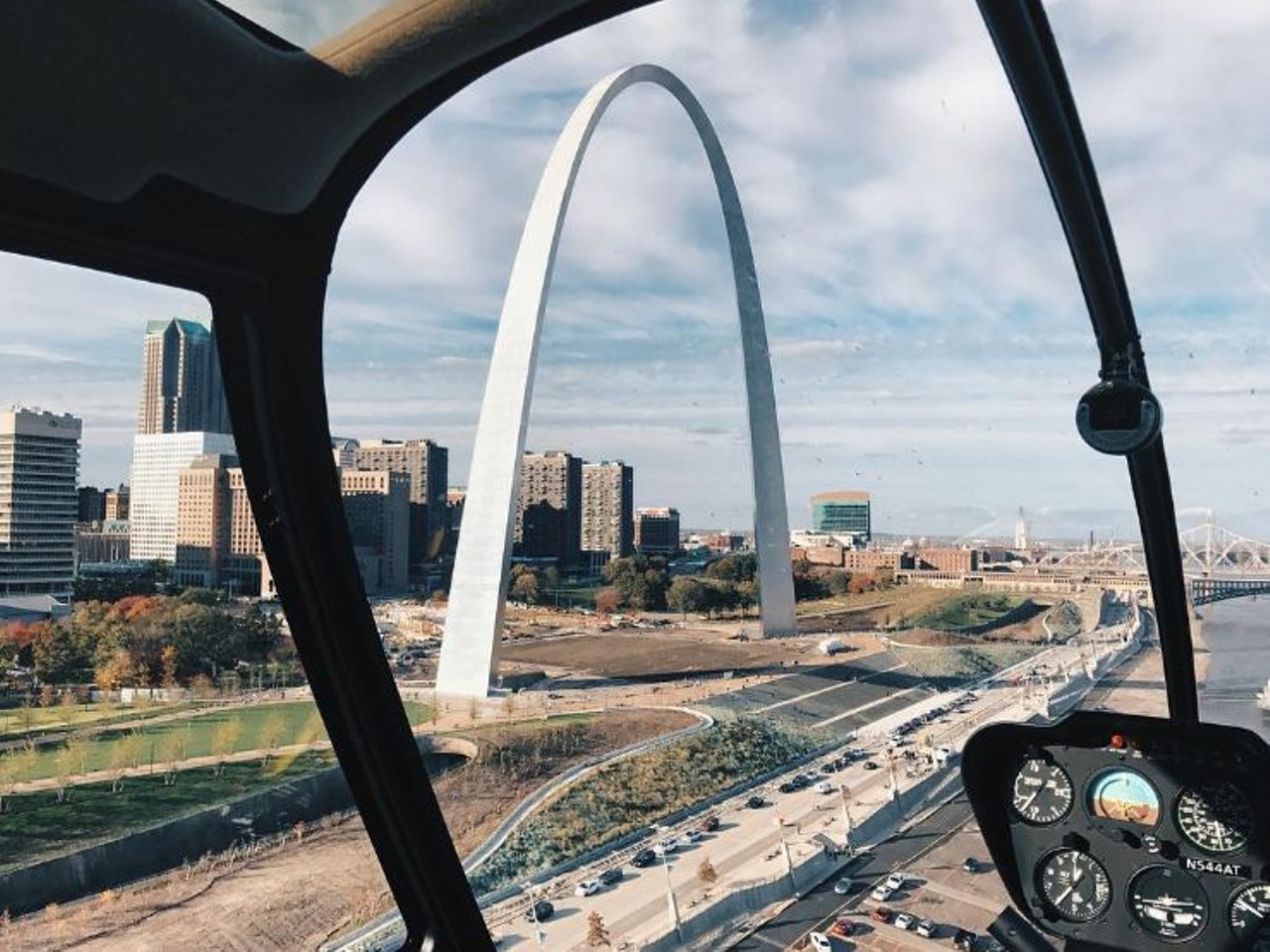 Gateway Helicopter Tours
50 N. Leonor K Sullivan Blvd. 
St. Louis, MO 63102
(314) 496-4494
If you&#146;re looking for an all-new way to experience St. Louis, do it from the air. Gateway Helicopter Tours opens each spring and offers four different tours. Photo courtesy of Instagram / dbremerkamp.
