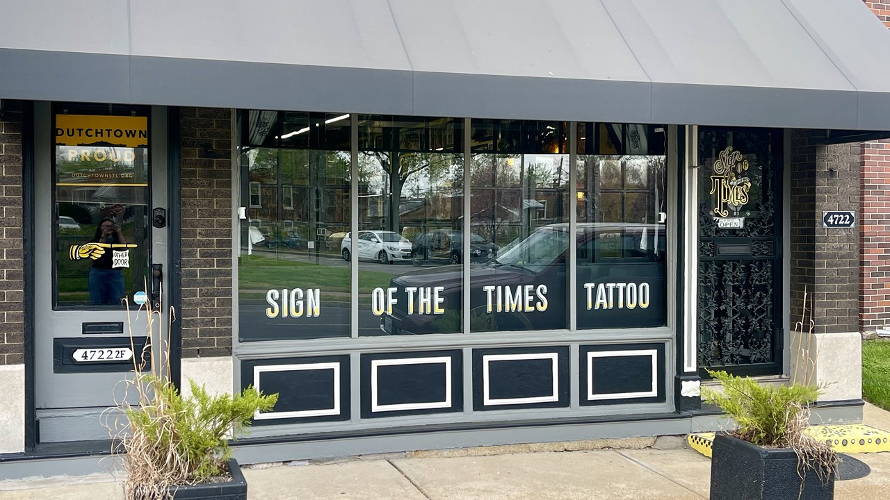 Sign of the Times Tattoo is located in Dutchtown at 4722 Virginia Avenue.