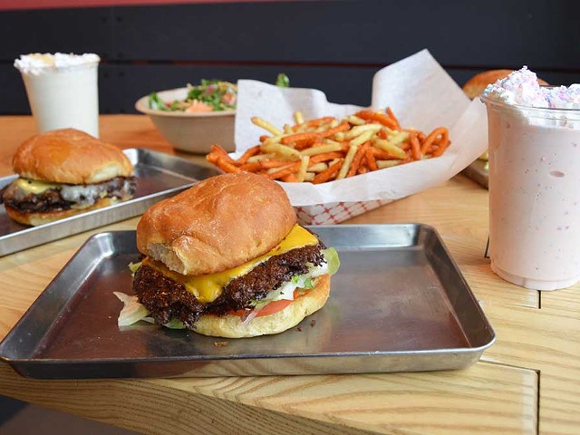 Dishes from Burger Champ in Maplewood