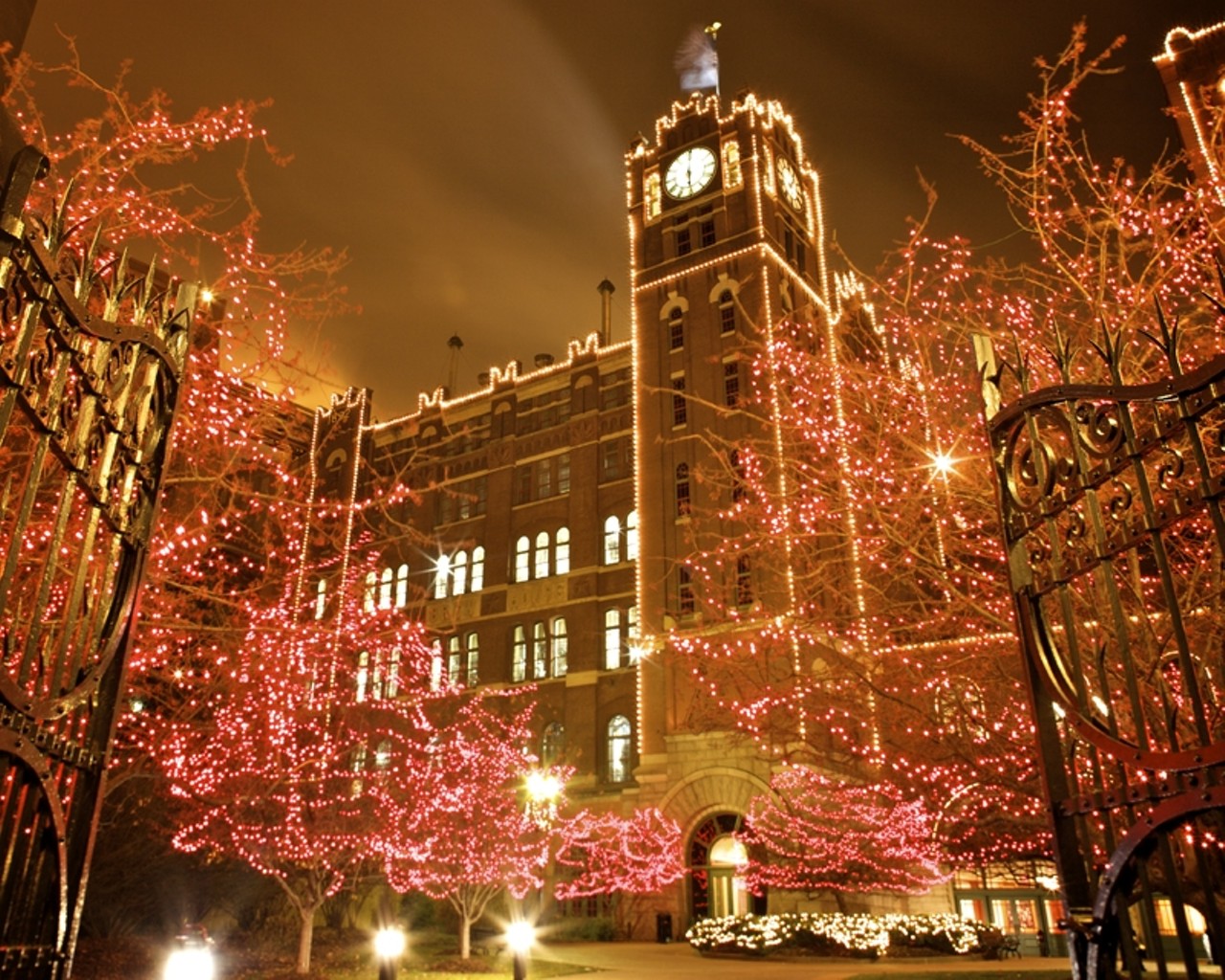 Anheuser-Busch Brewery
1200 Lynch St.
St. Louis, MO 63118
(314) 577-2626
You already love the Anheuser-Busch brewery lights during the holiday season. Now you can turn that spirit up a notch with a few laps around the all-new skating rink. You can partake in the fun now through December 30. Photo courtesy of Anheuser-Busch.