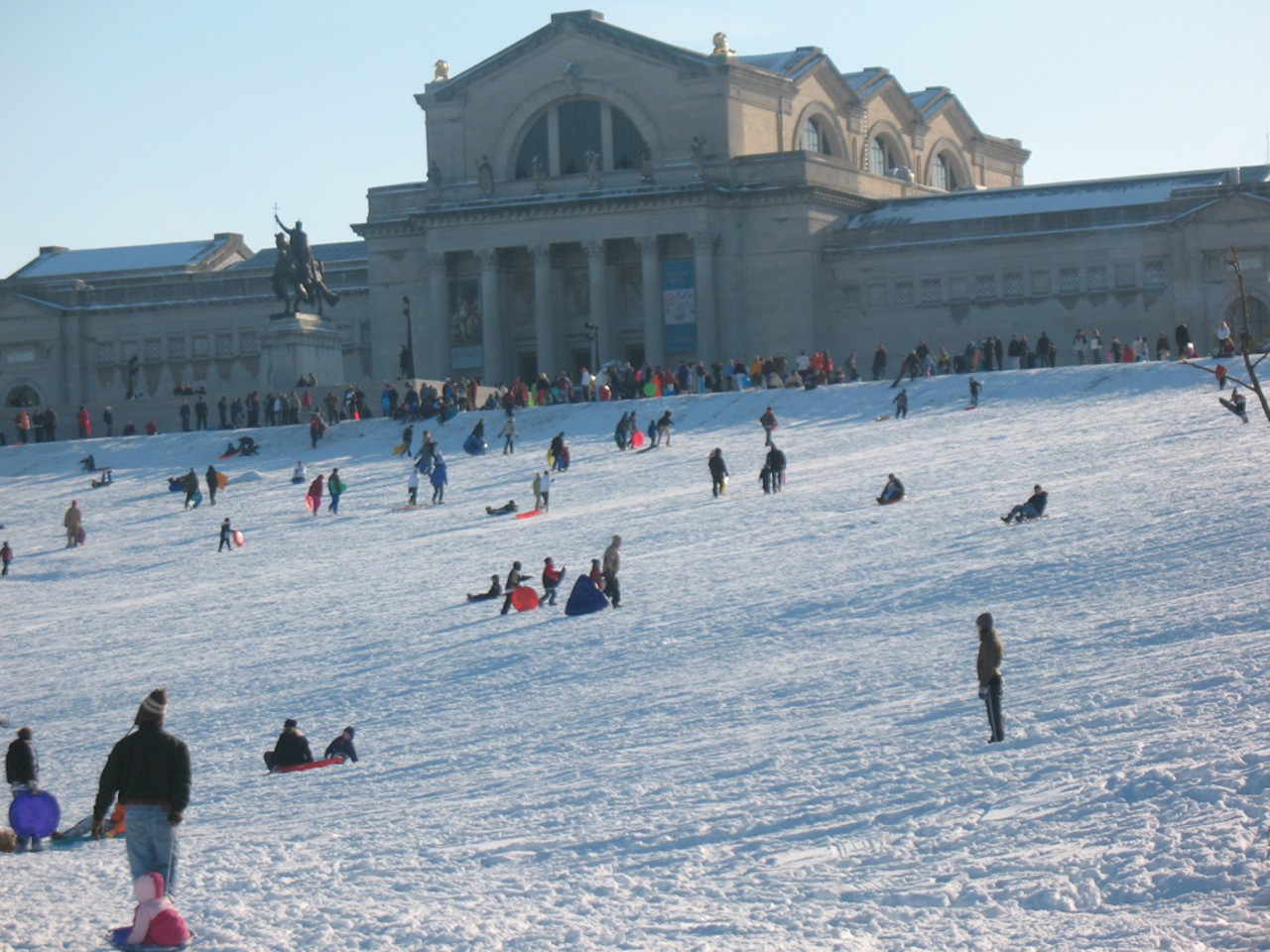 We&#146;re all raising our kids to be wimps.
Oh, there&#146;s an inch of snow outside? Take cover, it&#146;s time to cancel school! (Hey, at least it means sledding on Art Hill.) Photo courtesy of Flickr / henskechristine.