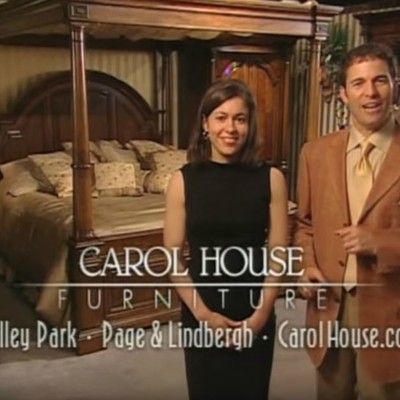 Carol House        Brook and Amy Dubman were advertised as sibling partners and rivals, but they always seemed to come together when it was time to give you a deal. And they taught us to go to Carol House: "Because you like nice things."    Photo courtesy of YouTube