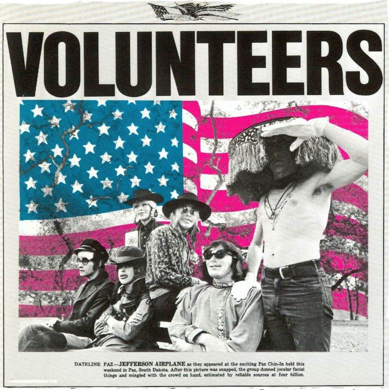 Jefferson Airplane - Volunteers (1969)
Back in the late '60s all you needed to do to create a controversial album was to throw the American flag on the cover of a decidedly anti-war album and toss in the word "motherfucker" somewhere in a song. Add a few pro-anarchism lyrics, a photo of the band wearing disguises to hide their identity and some pro-Black Panther lines and you have a hit.