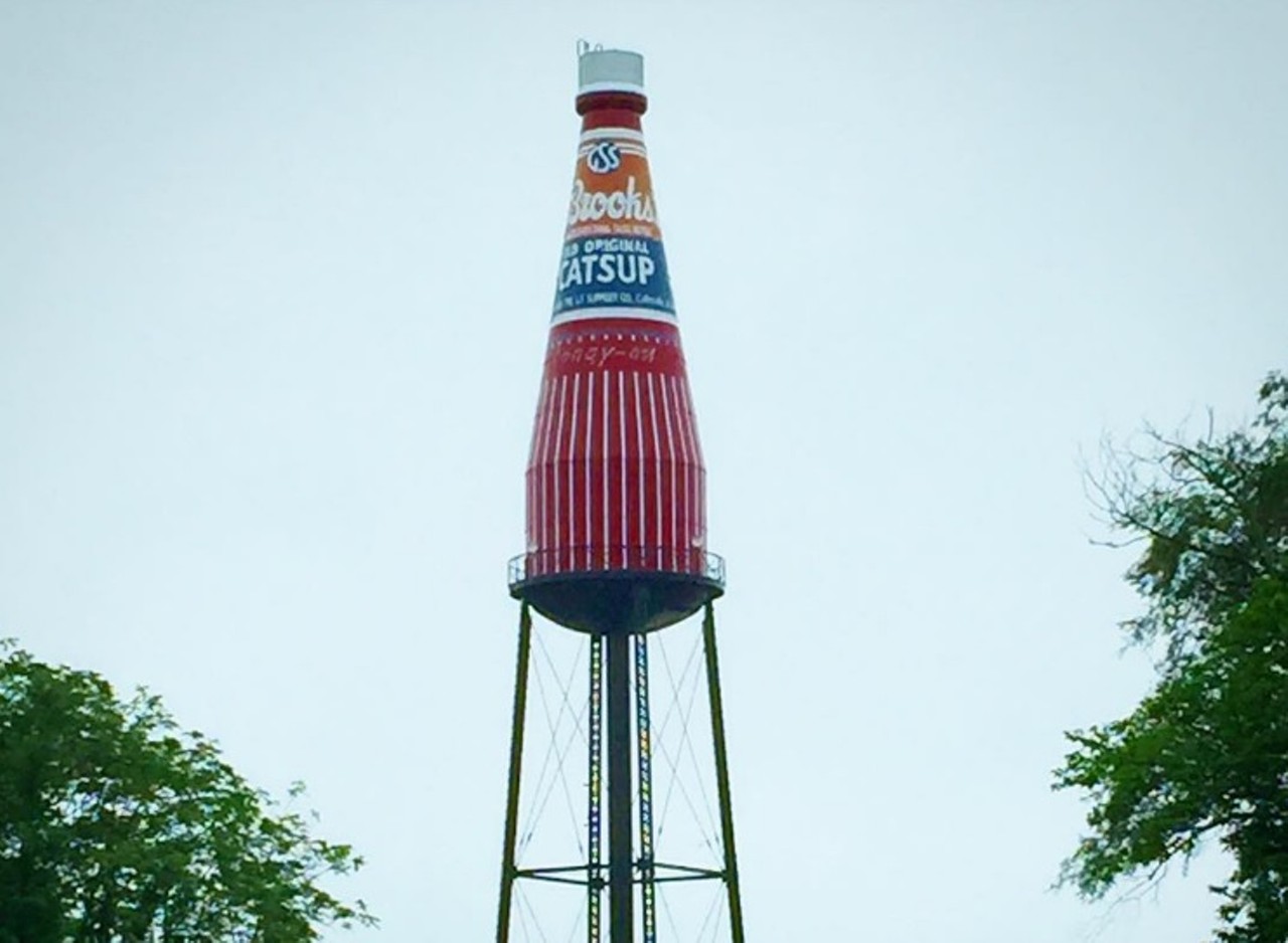 The World's Largest Catsup Bottle
While we're on a "world's largest" kick, you might as well venture to the Illinois side and pose with the giant ketchup bottle. Photo courtesy of Instagram / gdenney3.