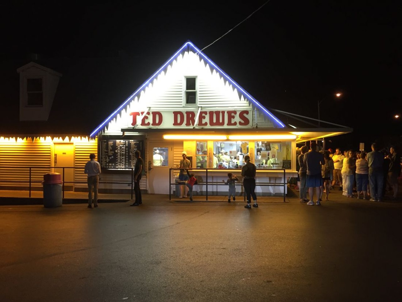 Ted Drewes Frozen Custard
(two locations including 6726 Chippewa Street; 314-481-2652)
It really is good, guys. Once you've tried the frozen custard at Ted Drewes, you'll never want to go back to regular ol' ice cream. It's so creamy and thick that employees will often flip your order upside down before handing it to you just to illustrate that you're in for something unique. Both locations can get crowded on summer nights, but that's part of the fun. Kick back, eat your treat and watch St. Louis roll past.
Photo credit: Jaime Lees