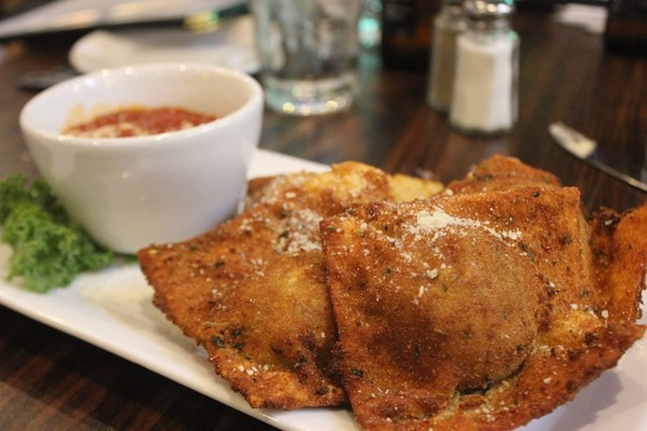 Toasted Ravioli
It's hard to understand why such a perfect finger food has failed to make a splash outside the Gateway City, but for now, these golden-fried, meat-filled pillows we call "toasted ravioli" remain a St. Louis-centric dish.
Photo credit: Sarah Fenske