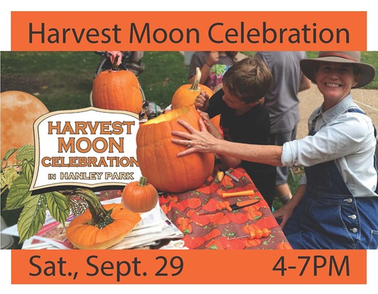 Harvest Moon Celebration
September 29, 2018
Here you can climb trees, carve pumpkins, sample pumpkin-spiced ale and listen to live music from River Bend Bluegrass. Fall is the best time of year.
Check it out here.
Photo courtesy of mrsumlauf