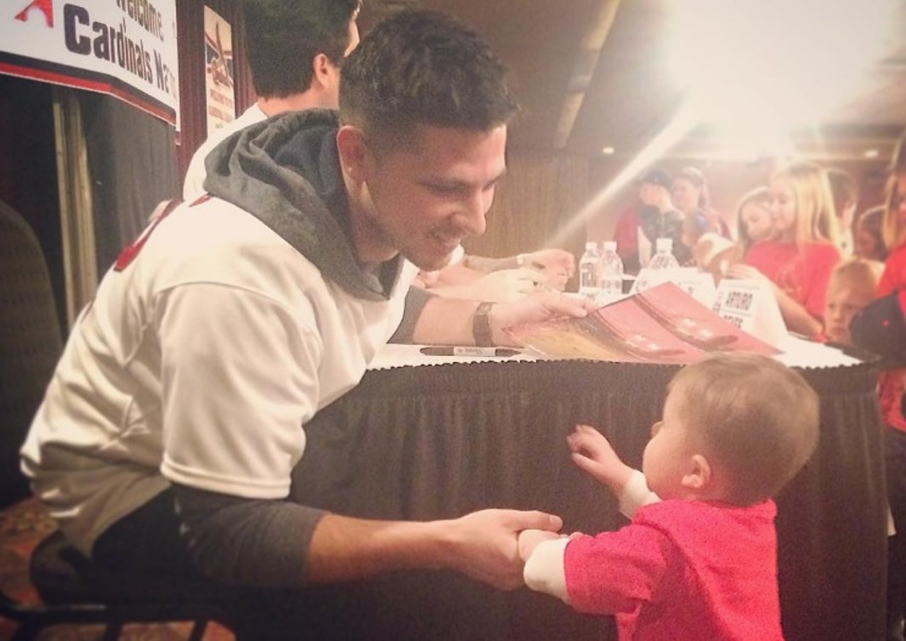Let out your inner fangirl at the Cardinals Winter Warm-up.
It's not every day that you can meet your favorite Cardinals players and stock up on your autograph collection. But this annual event makes it possible -- and benefits the Cardinals Care community foundation in the process. Get details here. Photo courtesy of Instagram / cardinals.
