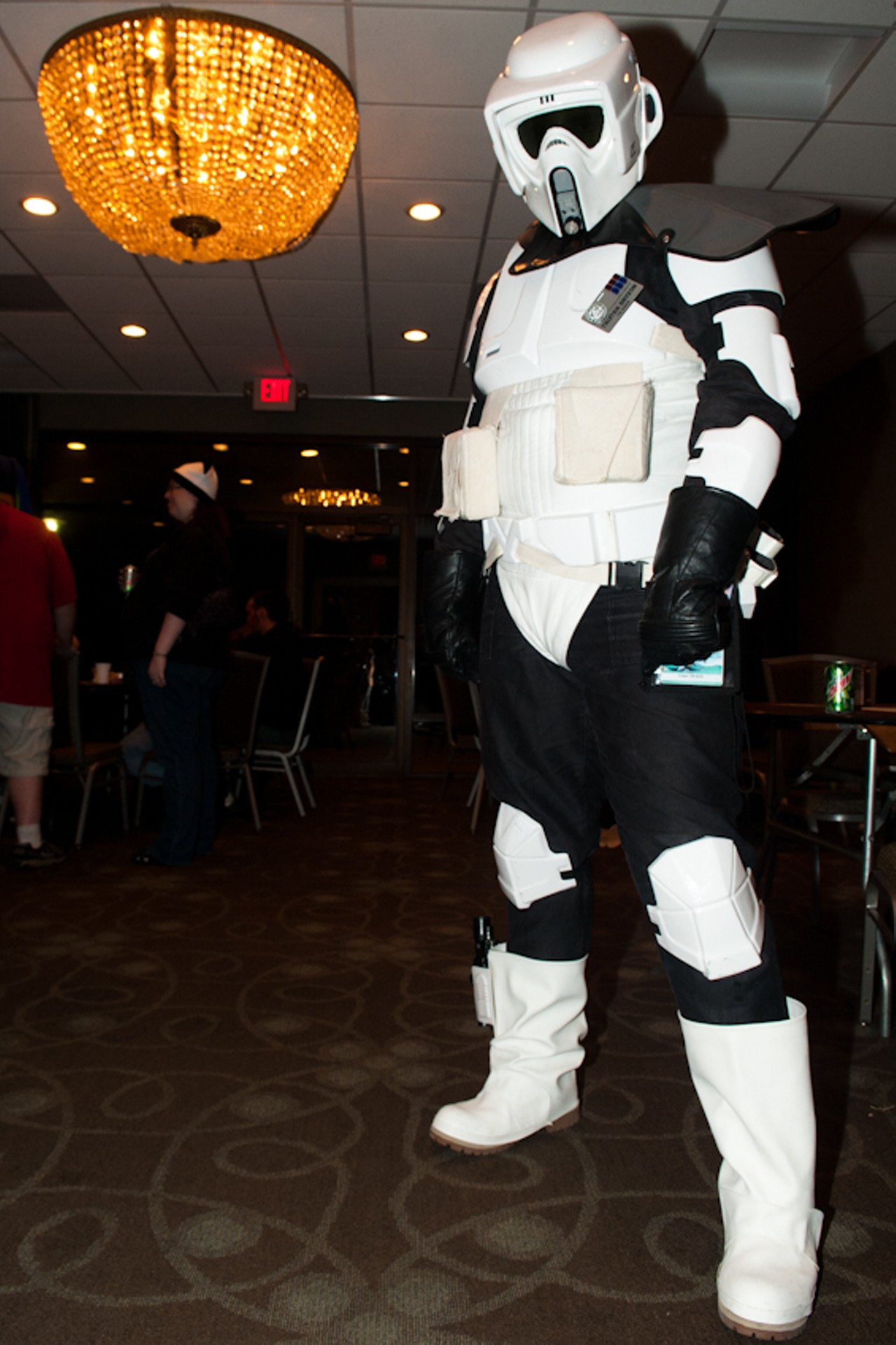An Archon attendee posing for a quick photo in the Doubletree Hotel in Collinsville, Illinois, on September 30, 2011.